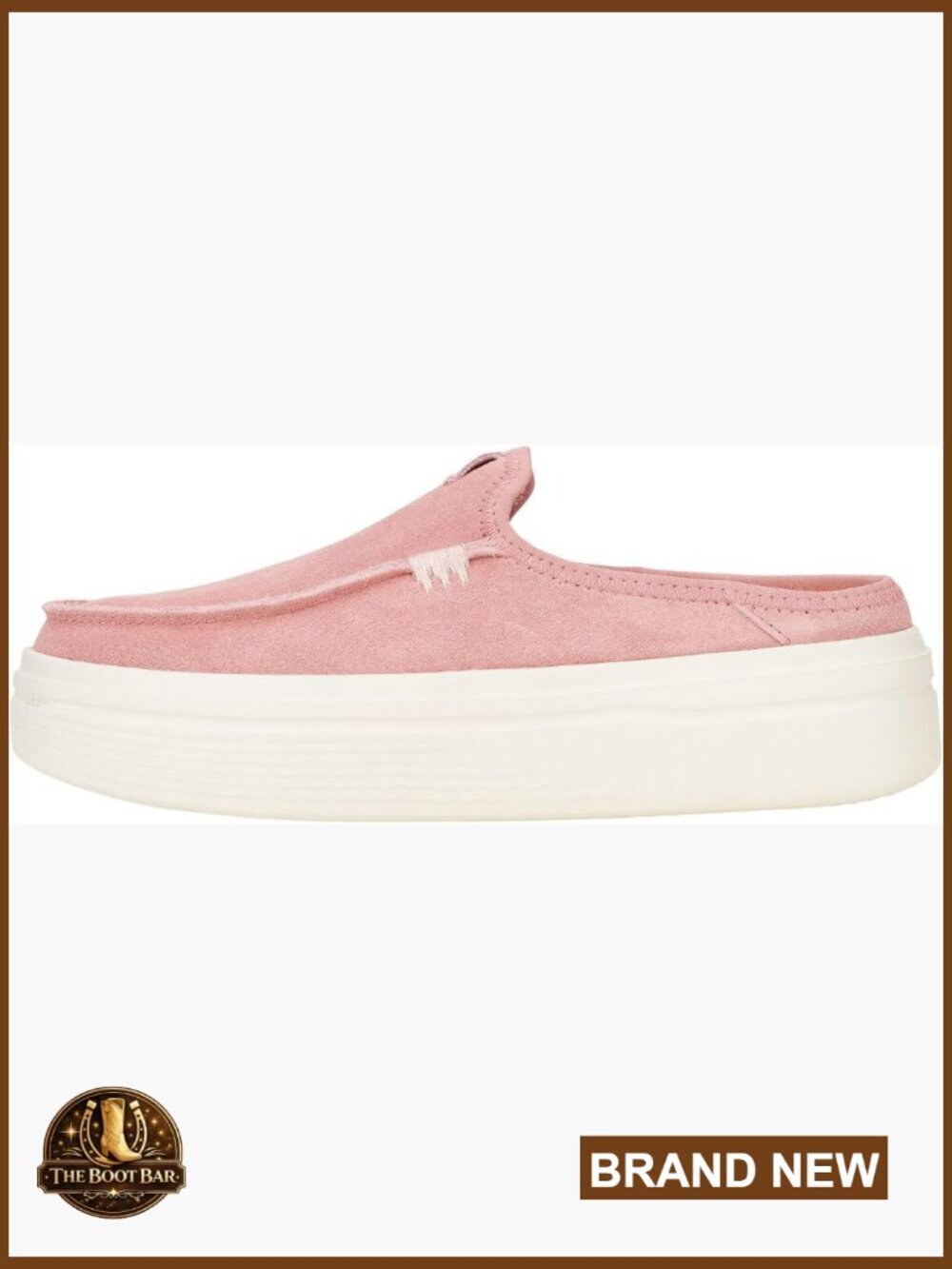 Women's Platform Mule Slip-On Shoes Lightweight Comfortable Casual Loafer